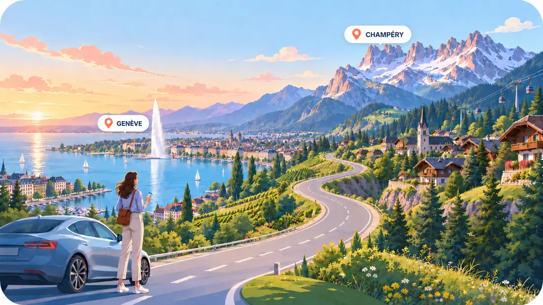 Visuel régional KmPro : Genève – Champéry